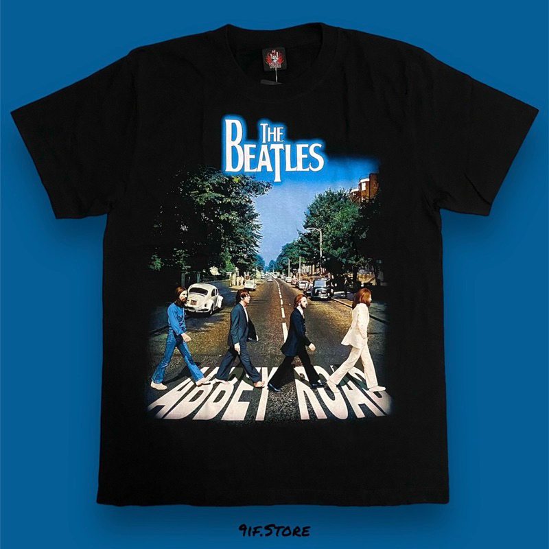 เสื้อยืดวง The Beatles (ป้ายRock Yeah) สกรีนหน้า-หลัง