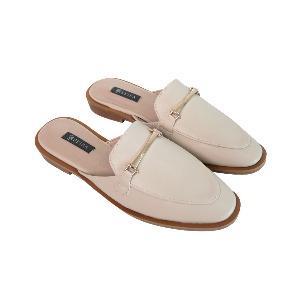 Seira - Penny Loafers รองเท้าเปิดส้น โลฟเฟอร์ อะไหล่ทอง