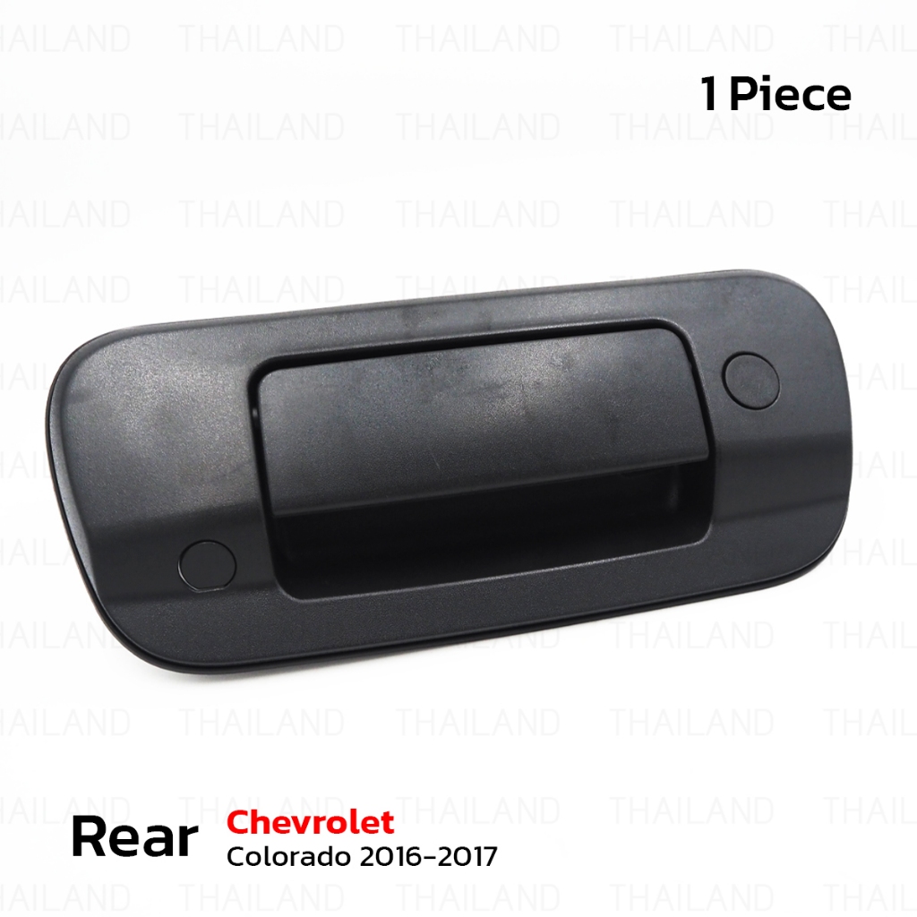 มือเปิดท้ายกระบะ มือเปิดฝาท้ายอันกลาง 1 ชิ้น สีดำ สำหรับ Chevrolet Colorado ปี 2016-2017