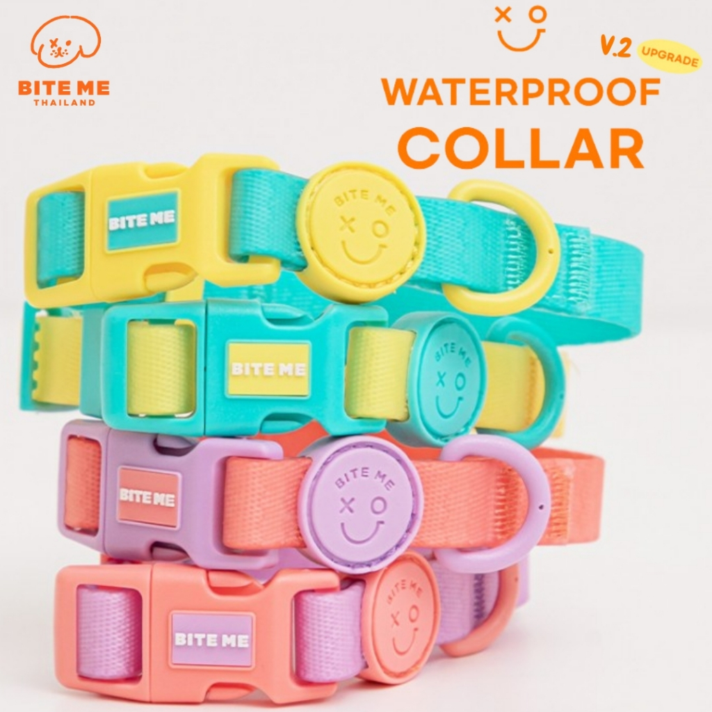 Bite Me XO Waterproof Collar ปลอกคอกันน้ำที่สวมใส่สบายพร้อมสัมผัสที่นุ่มนวล! 🐶🇰🇷