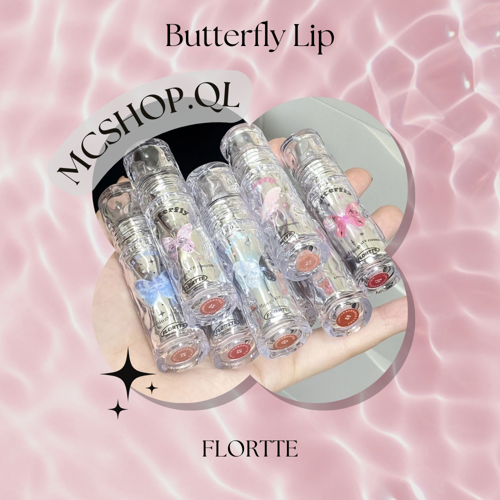 FLORTTE BUTTERFLY Lip Gloss ลิปฉ่ำเงา