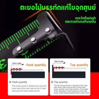 ตลับเมตร 5 / 7.5 / 10 เมตร หน้ากว้าง25 มม เทปวัดเรืองแสง สเกลชัดเจน อย่างดี