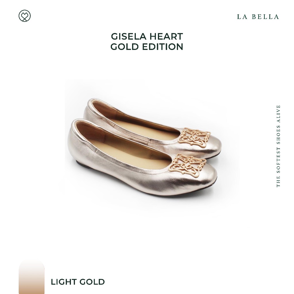 LA BELLA รุ่น GISELA HEART GOLD EDITION - LIGHT GOLD