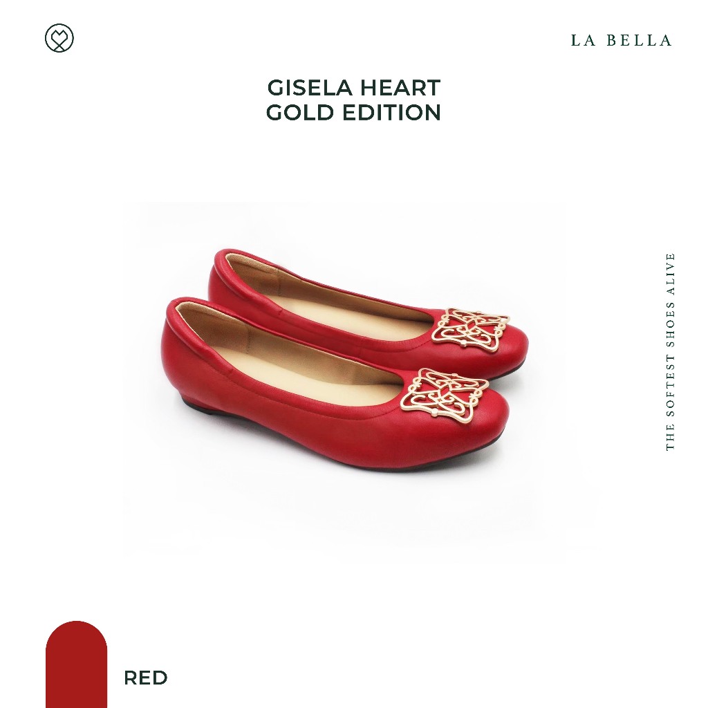 LA BELLA รุ่น GISELA HEART GOLD EDITION - RED