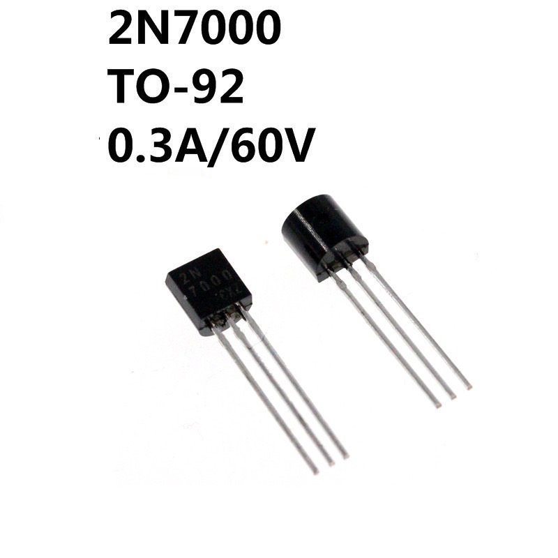 2N7000 TO-92 0.3A/60V ราคาต่อชิ้น พร้อมส่ง