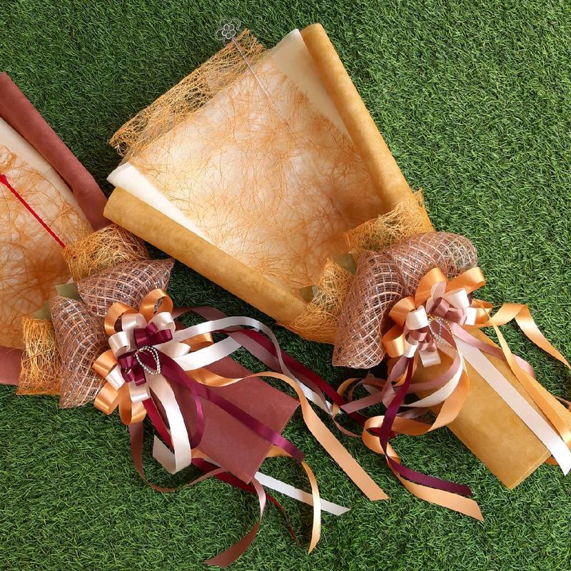 [1 ชิ้น] โบว์ผูกช่อดอกไม้ แบบไซส์ใหญ่ งานปราณีตงดงาม สำหรับตกแต่งของขวัญ ช่อดอกไม้รับปริญญา - รูปที่ 6