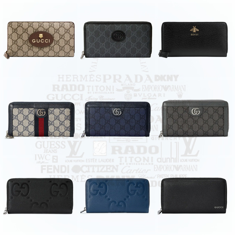Gucci/ophidia series/gg/men/full zipper wallet