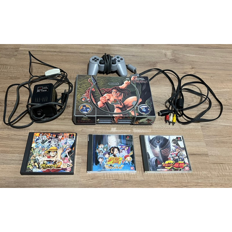 เครื่องเล่นเกม Playstation 1 /PS1+แผ่นเกมแท้3แผ่นอุปกรณ์ครบพร้อมเล่น