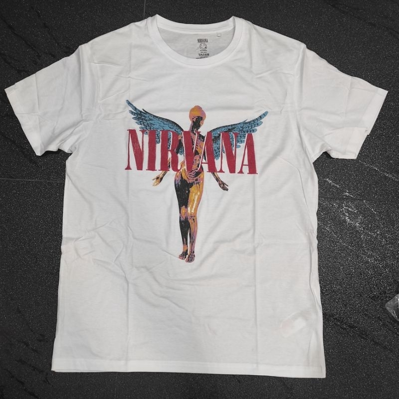 เสื้อวง Nirvana นางฟ้าเสื้อขาว ลิขสิทธิ์ปี 2022