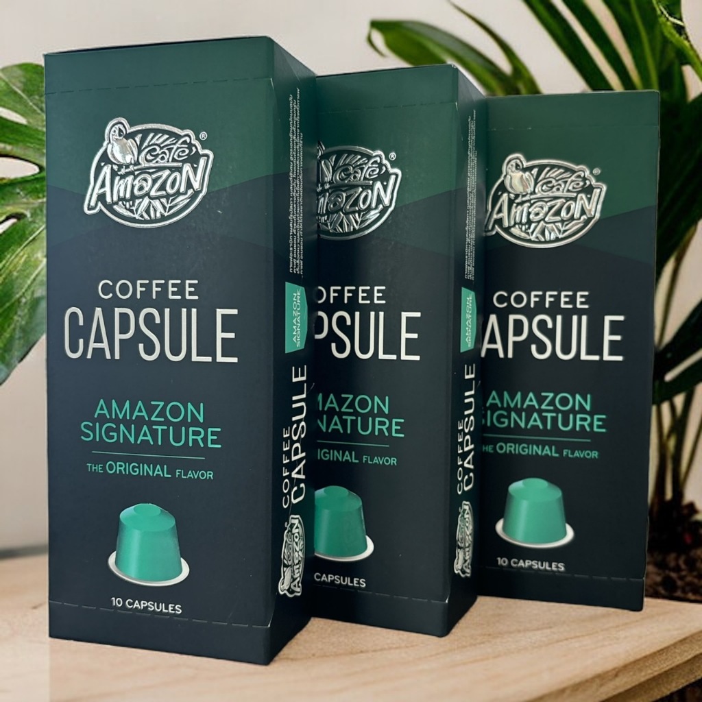 กาแฟแคปซูล Cafe' Amazon ซิกเนเจอร์ กาแฟแท้คั่วบด