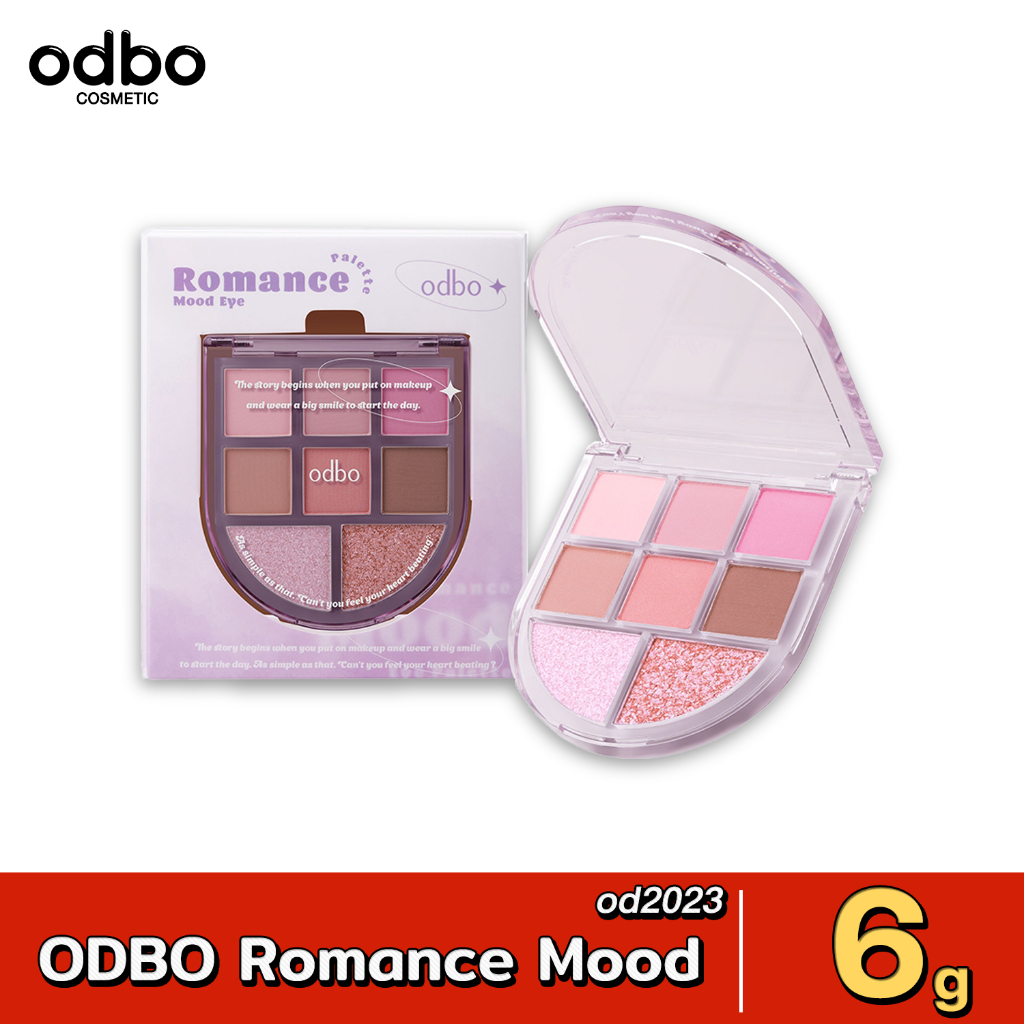 OD2023 Odbo Romance Mood Eye Palette 6g.OD2023 โอดีบีโอ โรแมนซ์ มู้ด อาย พาเลท