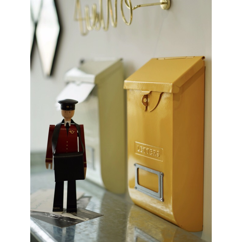 DULTON ตู้จดหมายเหล็ก สไตล์ Retro วินเทจ แบรนด์ดังนำเข้าจากญี่ปุ่น ของแท้ สีสันสดใสน่าใช้ แข็งแรงทนทาน - รูปที่ 3