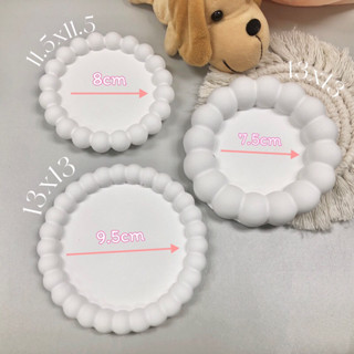 ถาดปูน วงกลม พร๊อพถ่ายรุปวงกลม ขอบจุด