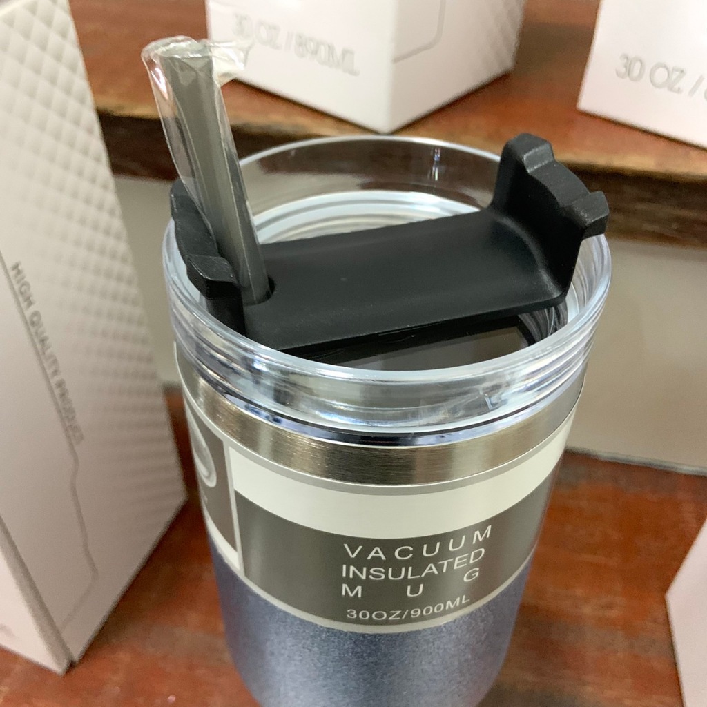 แก้วเก็บความเย็น 12-13ชม 30oz/890ml เป็นแบบกากเพชร(พร้อมส่งจากไทยทุกวัน 1-3วัน) - รูปที่ 2