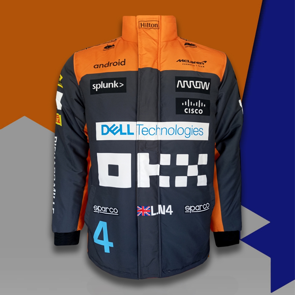 เสื้อแจ็คเก็ตแขนยาว เสื้อโค้ท พิมพ์ลาย F1 ทีม แม็คลาเรน JK0009 แนวสตรีทแฟชั่น สวมใส่ได้ทุกโอกาส ไซส์ S-3XL