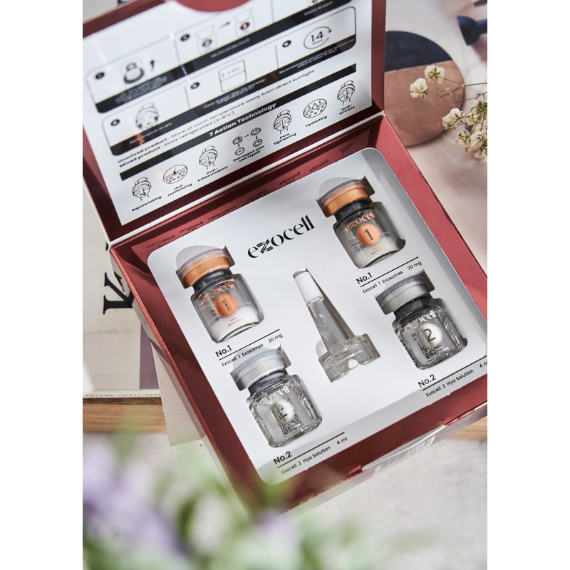 [L6330] เอ็กโซโซมสด Exocell Exosomes Reju Ampoule สเต็มเซลล์สด stemcellสด แอมพูล รูขุมขน ฝ้าผิวกระจก 1.2พันล้านเซลล์
