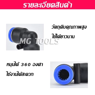 ข้อต่อลม PLF ข้อต่อลมเกลียวใน เสียบสายลม ข้อต่อPU ฟิตติ้ง PLF สายลม 4-16 มิล เกลียว1/8" / 1/4" /3/8" /1/2" ราคาส่ง
