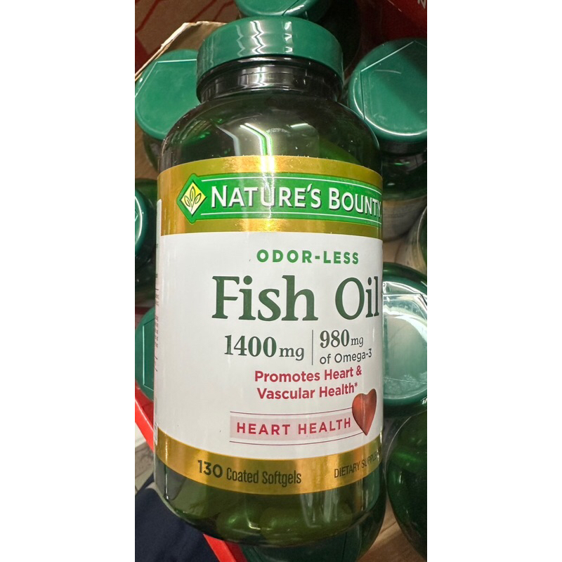 Nature’s Bounty  Fish Oil  1400 mg  ฟิชออย 130 เม็ด Exp.6/26