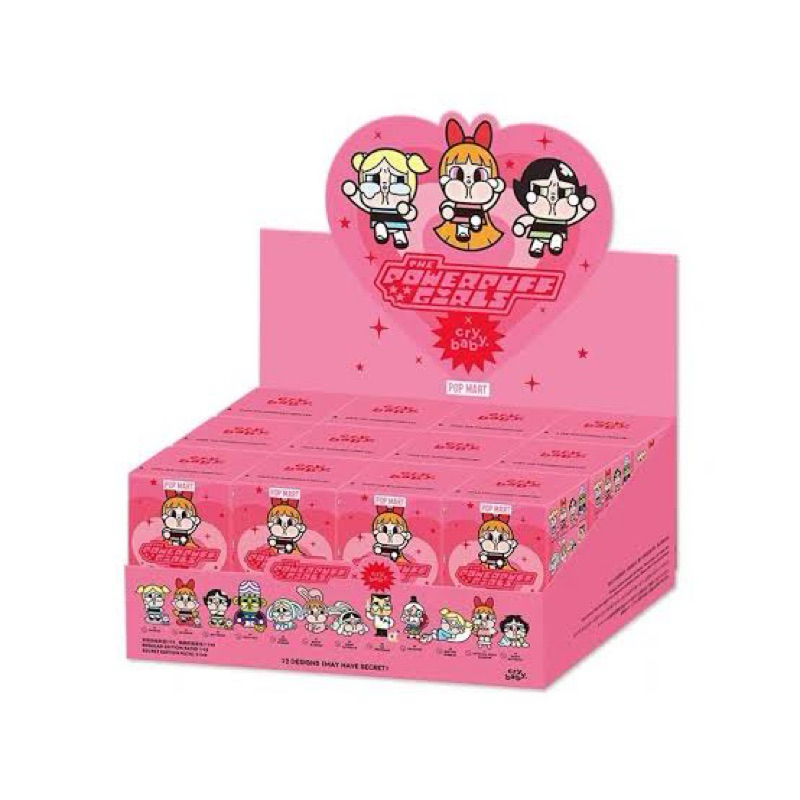 Pop Mart Crybaby x Powerpuff Girls Series Figures กล่องสุ่ม ยกกล่อง ในซีล **พร้อมส่ง 🇹🇭**