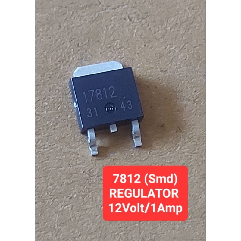 7812 (Smd) LINEAR REGULATOR 12Volt/0.5Amp