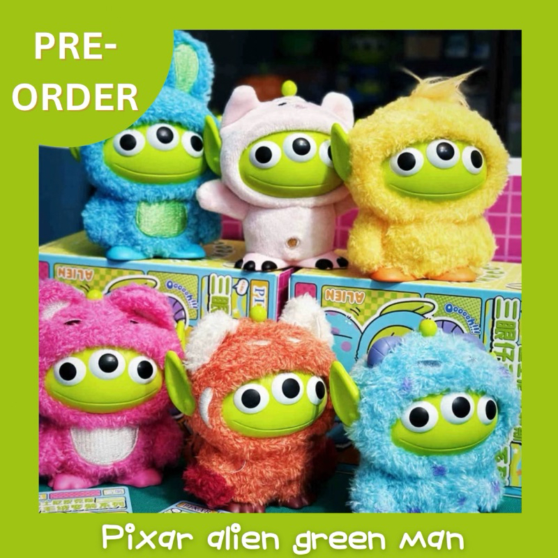 พร้อมส่งจากไทย 🚚 Pixar alien remix green man กล่องสุ่ม ตุ๊กตา ของแท้ 💯 ยกบ็อกกด 6 ตัว