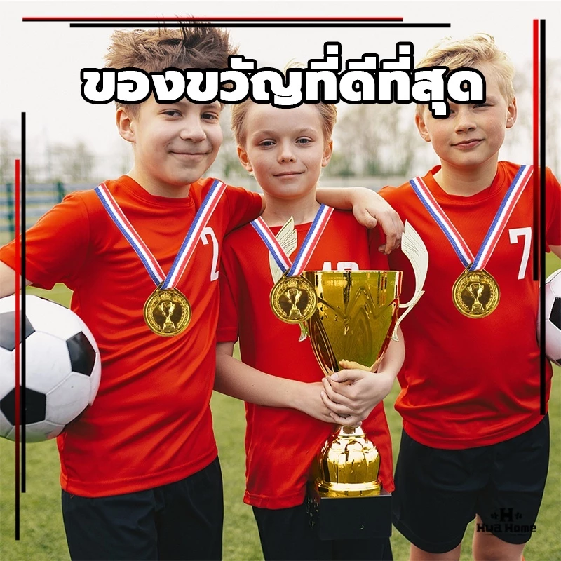เหรียญรางวัลฟุตบอล รางวัล(สีทอง สีเงิน สีบรอนซ์)  ของขวัญ เหรียญรางวัลของที่ระลึก ของเล่นสําหรับเด็ก thumbnail 4