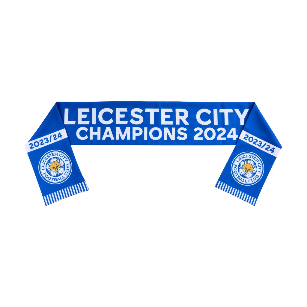 LEICESTER CITY CHAMPIONS 2024 SCARF