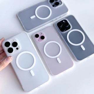 [i17] พร้อมส่ง🔋T13S185 Premium เคสใสหลังขุ่น เคสชาร์จไร้สายงานดี🧲 เคสแม่เหล็ก สำหรับ iPhone เคสไอโฟน 16Plus,17Air,17Pm