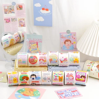 สติ๊กเกอร์ขอบคุณ สติ๊กเกอร์แปะกล่องแบบม้วน 250 ดวงต่อม้วน Collection5-9 (ล่าสุด) เคลือบ UV เนื้อเงา กันน้ำ 100%