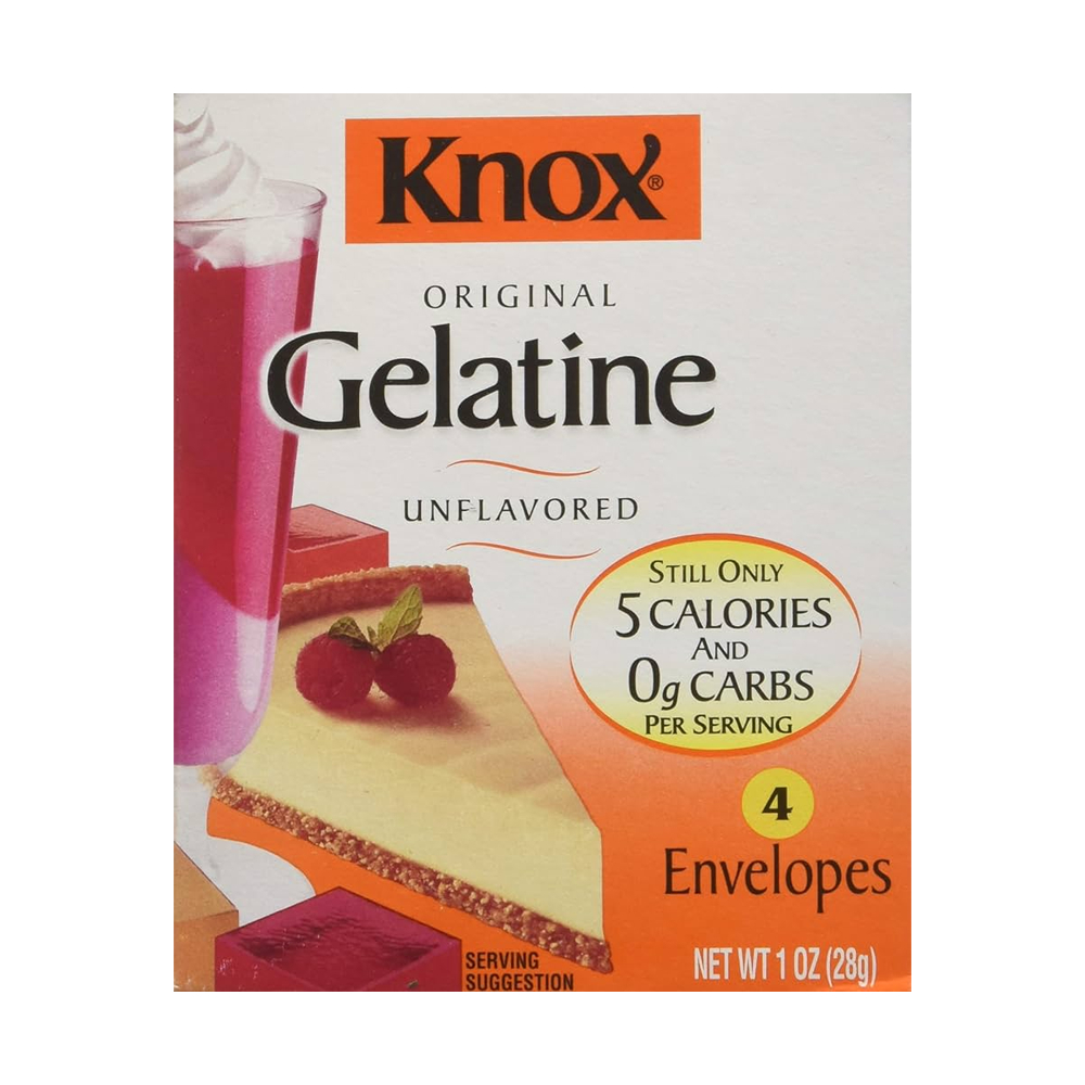 Knox Original Gelatine Unflavored Still Only 5 Calories and 0g Carbs