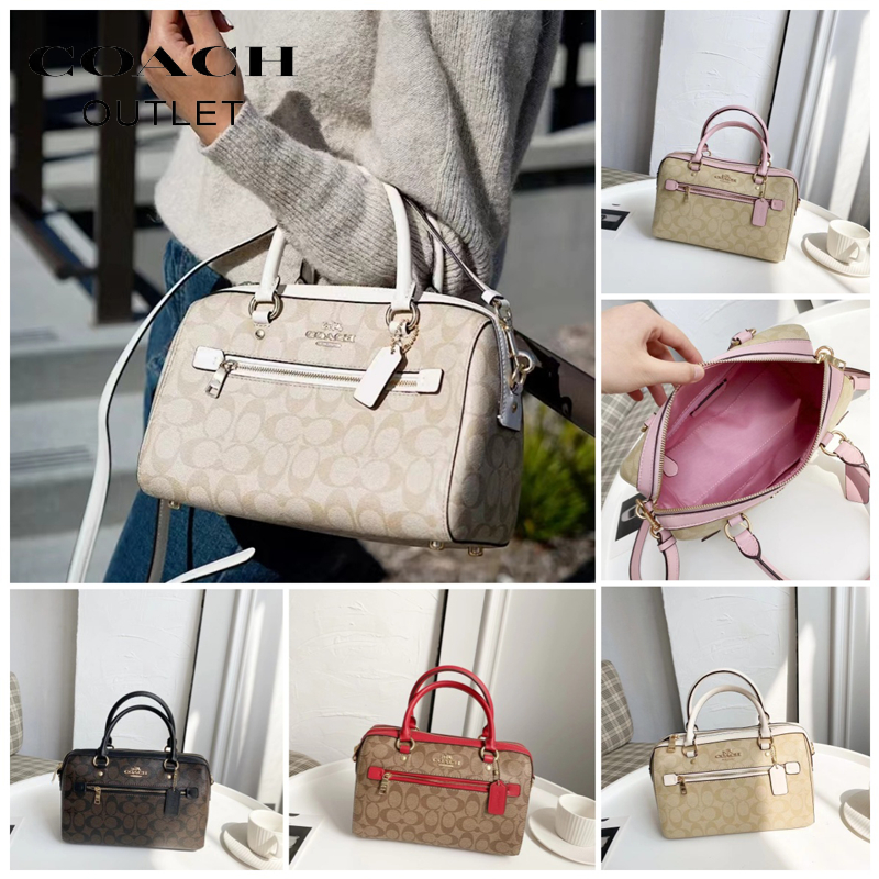 USA USA outlet สินค้าพรีออเดอร์ Coach F83607กระเป๋าถือสุภาพสตรี กระเป๋าหมอนบอสตัน