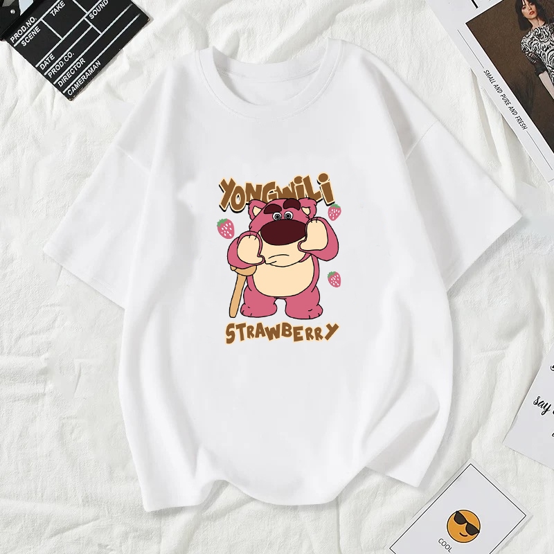 Cosco เสื้อยืดผู้หญิงสาวลายการ์ตูนน่ารัก#A117