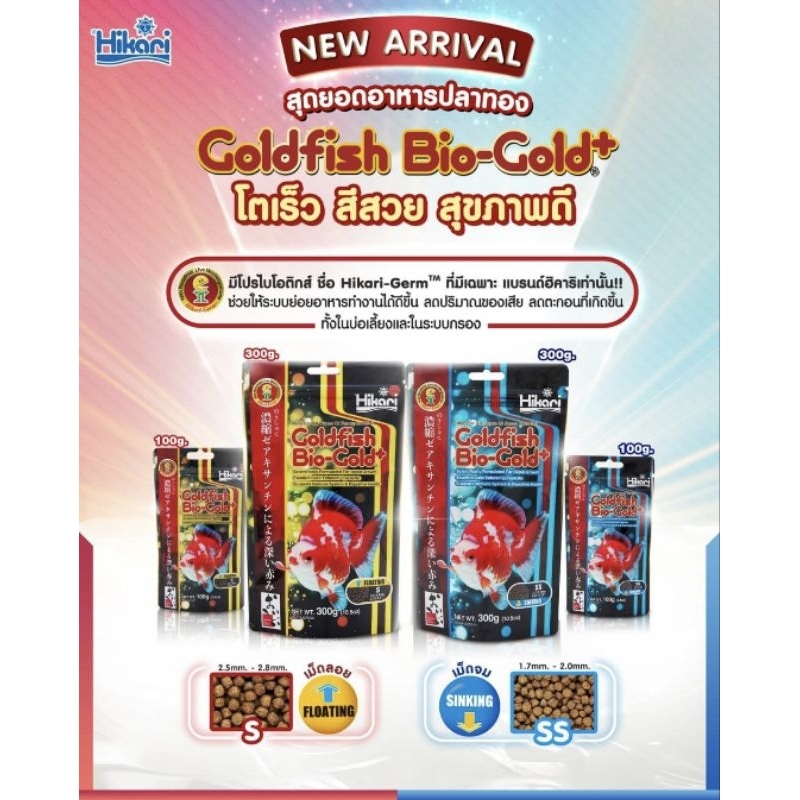 Hikari Goldfish Bio-Gold+ แดงเร็วขึ้น เข้มสด คมชัด
