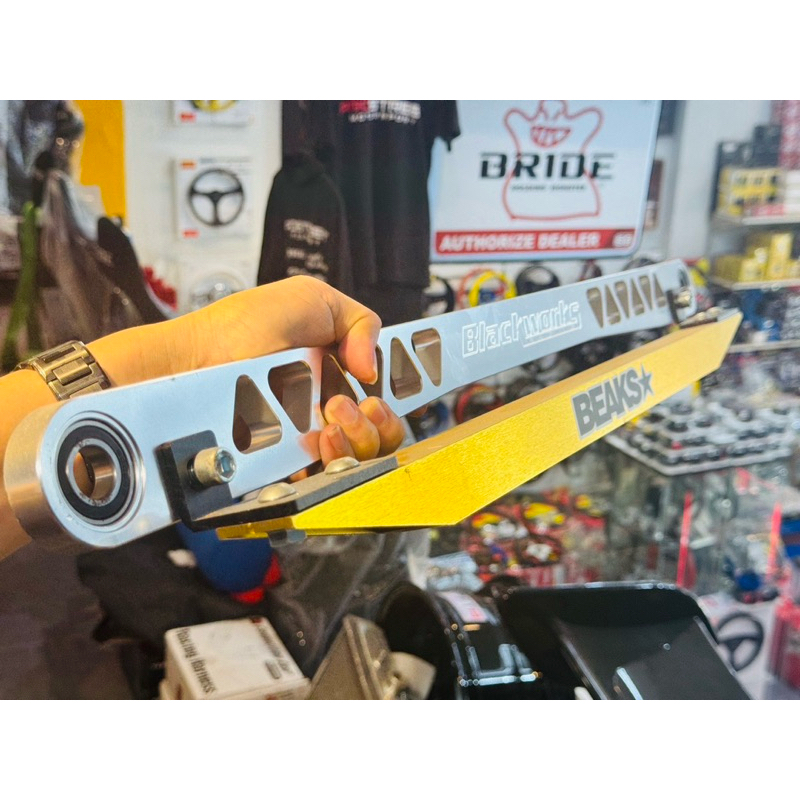 ค้ำล่าง กันโคลงหลัง แบบคานแข็ง BLACKWORKS รถเก๋ง ช่วงล่าง VIOS CITY JAZZ BRIO MIRAGE ATTRAGE ค้ำโช๊ค