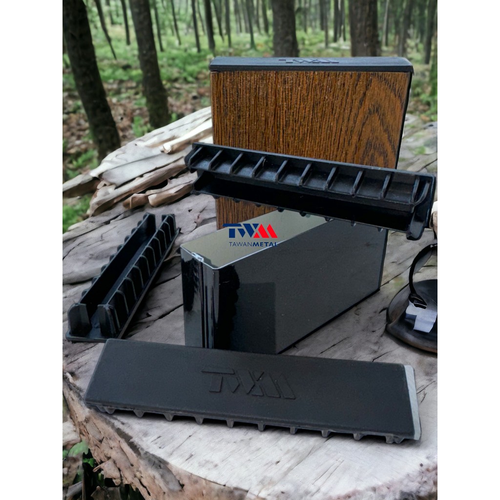 ฝาปิด 4“x3/4” สำหรับเหล็กกล่องลายไม้ และ สีเมทัลลิค