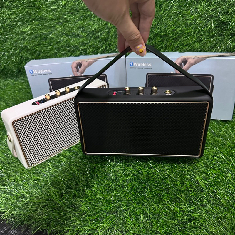 ลำโพงบลูทูธ มีสายหิ้ว Speaker Bluetooth M18 mini สไตมินิมอล FM /TF card