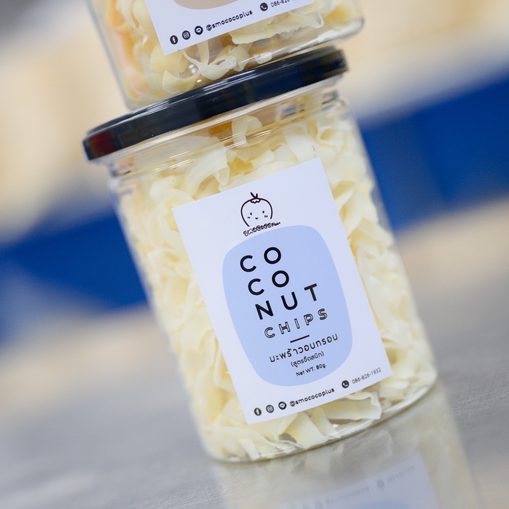 [คีโต] มะพร้าวอบกรอบ รส จืด 80 กรัม คีโต Coconut Chips 1kg Keto คีโต ไร้น้ำมัน ไม่หวาน ไม่ใส่น้ำตาล มะพร้าว