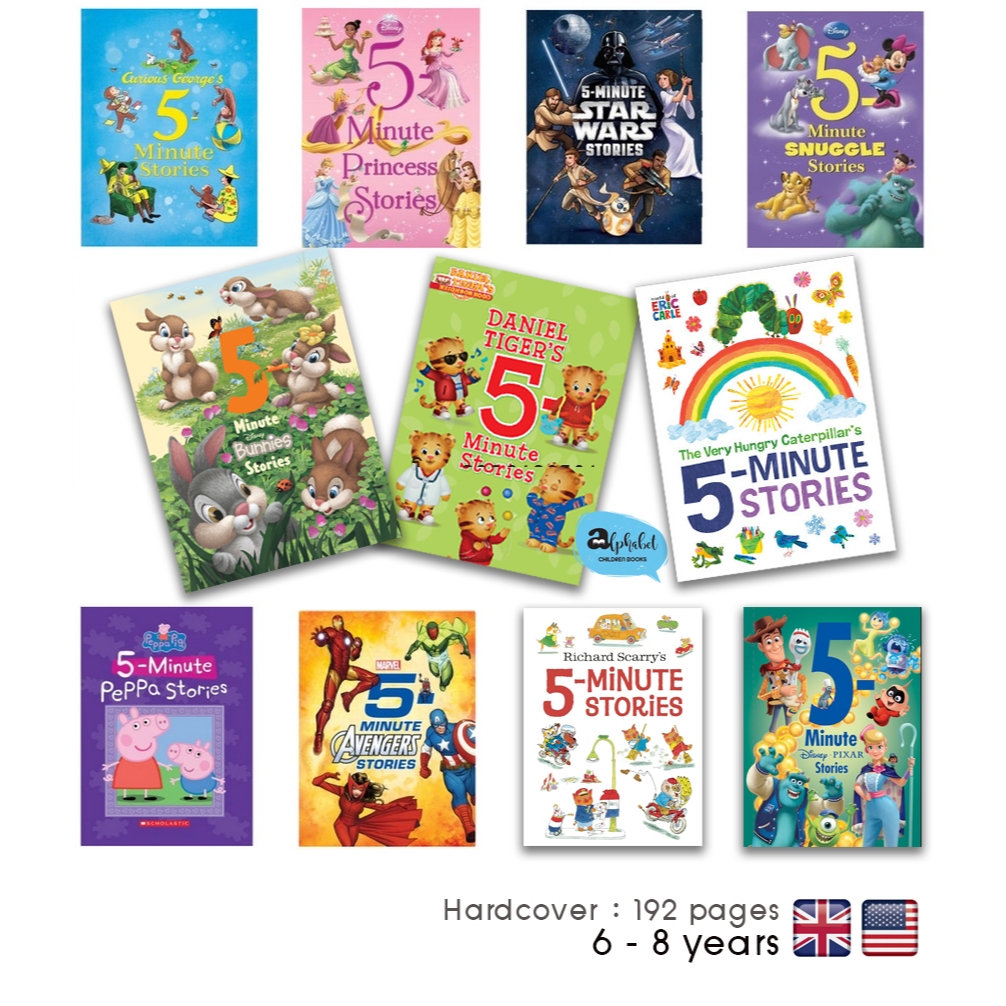 [หนังสือ เด็ก] 5 Minute Disney Bunnies Stories, Daniel Tiger, Nature Body Magic cat, Paw Patrol