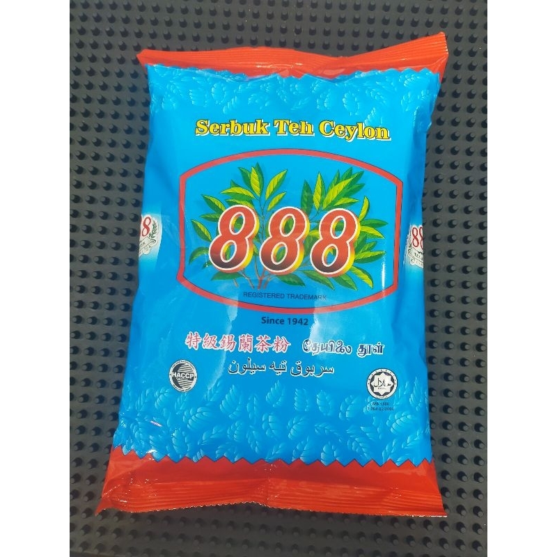 ชา888แถบสีแดง ขนาด 500กรัมชาเกรดพรีเมี่ยมชาไม่ผสมสี