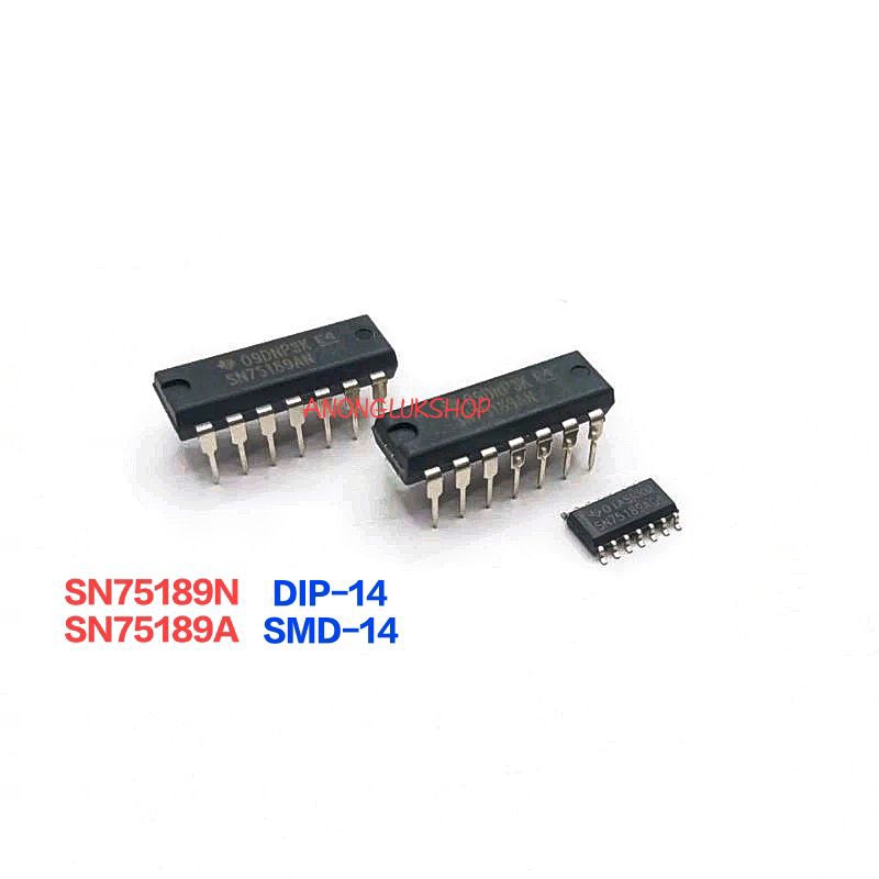 ราคาต่อ 1ตัว 👉👉 SN75189 SN75189N (DIP-14) SN75189A (SMD-14) IC ไอซี 14ขา