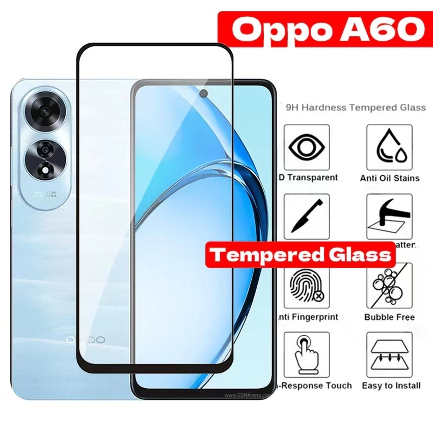 OPPO A60/Realme C65(พร้อมส่งในไทย)ฟิล์มกระจกเต็มจอOPPO A60ตรงรุ่น