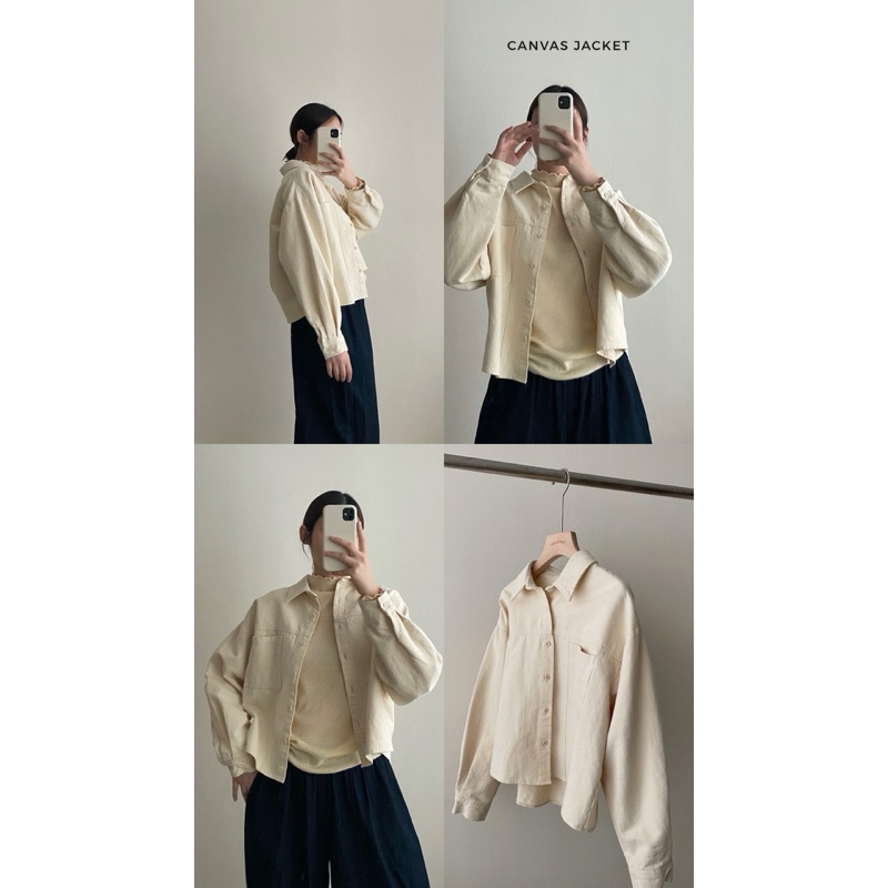 FADTHINGS :CANVAS cotton jacket 🍕 รูปที่ 3