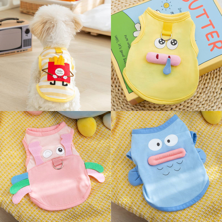 [พร้อมส่ง]เสื้อสุนัข เสื้อแมว เสื้อหมา ผ้านิ่ม ใส่สบาย ลายสุดน่ารัก ชุดหมา ชุดแมว ชุดสัตว์เลี้ยง