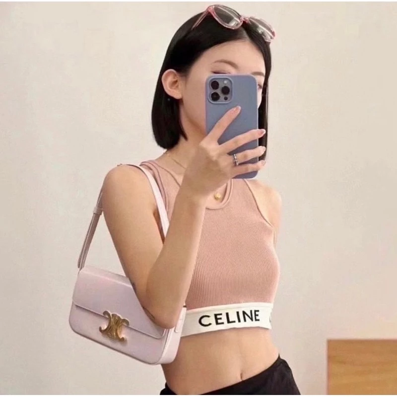 CELIN SPORTS BRA IN ATHLETIC KNIT เสื้อกล้ามครอปผ้านิตร่อง