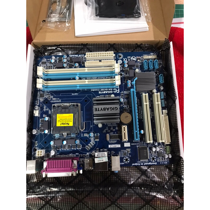 เมนบอร์ด mainboard motherborad Gigabyte G41M-Combo ครบชุด สินค้าใหม่มือหนึ่ง ลดล้างสต๊อก
