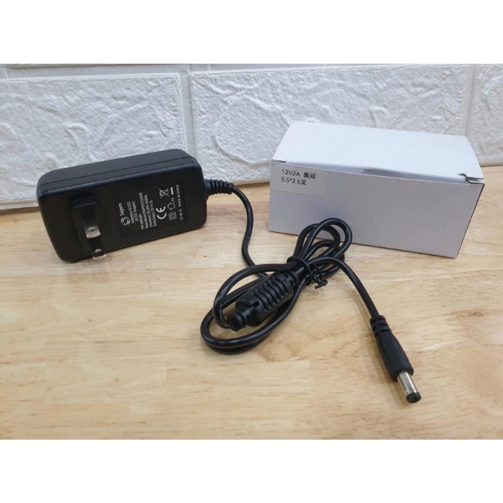 ส่งจากไทย Adapter 12V 2A ขนาดหัวชาร์จ 5.5x2.5 อะแด๊ปเตอร์ อะแด็ปเตอร์ Adaptor ที่ชาร์ท หัวชาร์จ