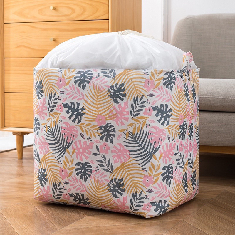 🚚พร้อมส่งจากไทย JL|39 [100L] กระเป๋าเก็บของความจุขนาดใหญ่ ที่เก็บเสื้อผ้า ที่เก็บผ้านวม ห้องเก็บของเ