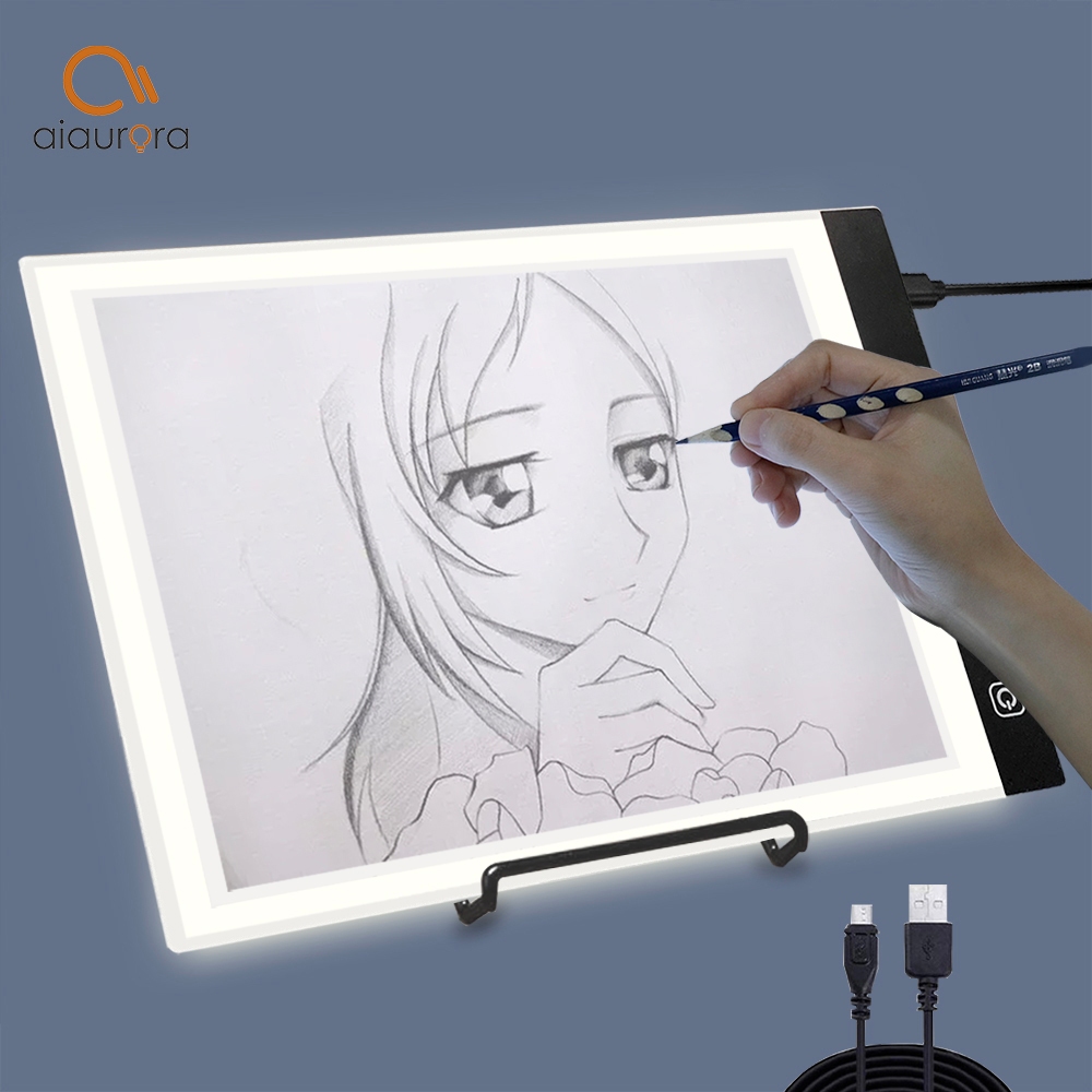 A3B4A4A5 copy table การป้องกันดวงตา LED กระดานวาดภาพ หรี่แสงได้ 3 ระดับ ใช้ไฟจาก USB แผ่นดราฟ