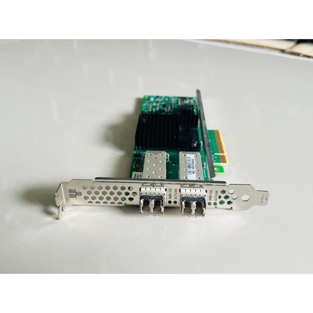การ์ด Fiber SFP HPE 10gb 2 port พร้อมหัว sfp 10g แบบขายาวมือสองพร้อมใช้งาน