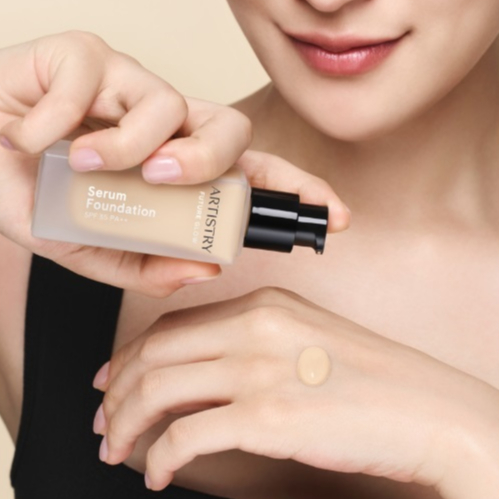 (สั่งจากVDOส่วนลดสุดปัง!!) พร้อมส่ง6สี แบ่งขายรองพื้นลดเลือนริ้วรอย Artistry Future glow serum found